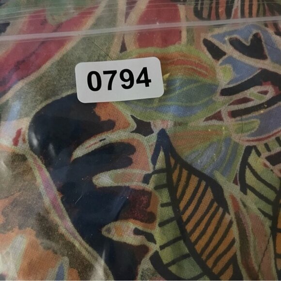 C&C California Womens sz small Linen Rainbow Tropical Floral Kaftan Midi Dress - Picture 13 of 13